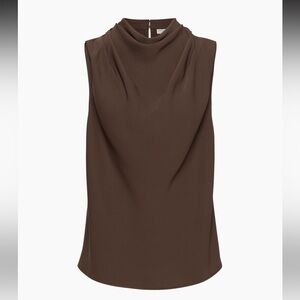 NWOT BABATON - SILK CARTER BLOUSE